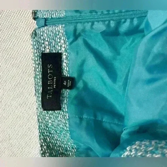 Talbots  Petite Textured Tweed Pencil Skirt - Picture 3 of 5